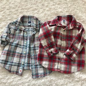 Bundle of 2- 6-12 month Dress shirts